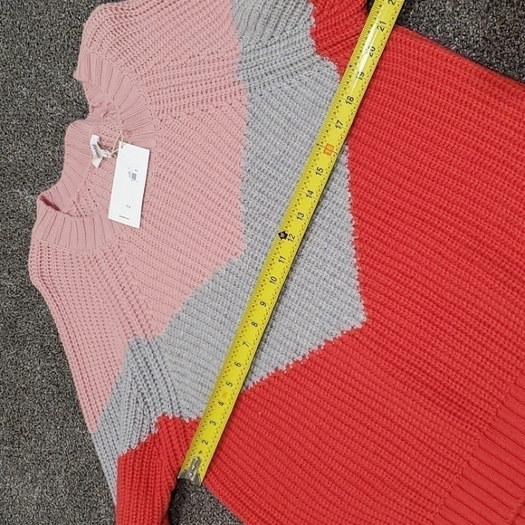 NWT Anthropologie Splendid Loveland Chevron Colorblock  chunky knit Sweater - Picture 9 of 12